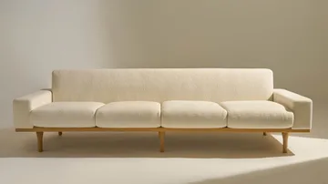 SW50 soffa - Harp 24 Ivory-oljad ek, 4-sits - GUBI