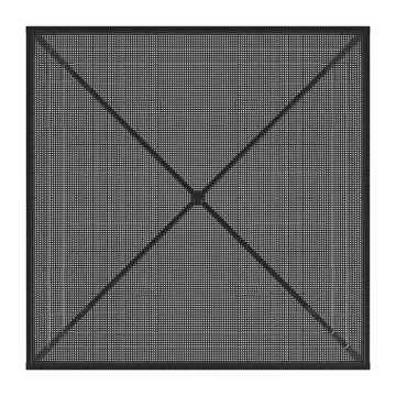 Tropique bord 90x90x75 cm - Classic black - GUBI