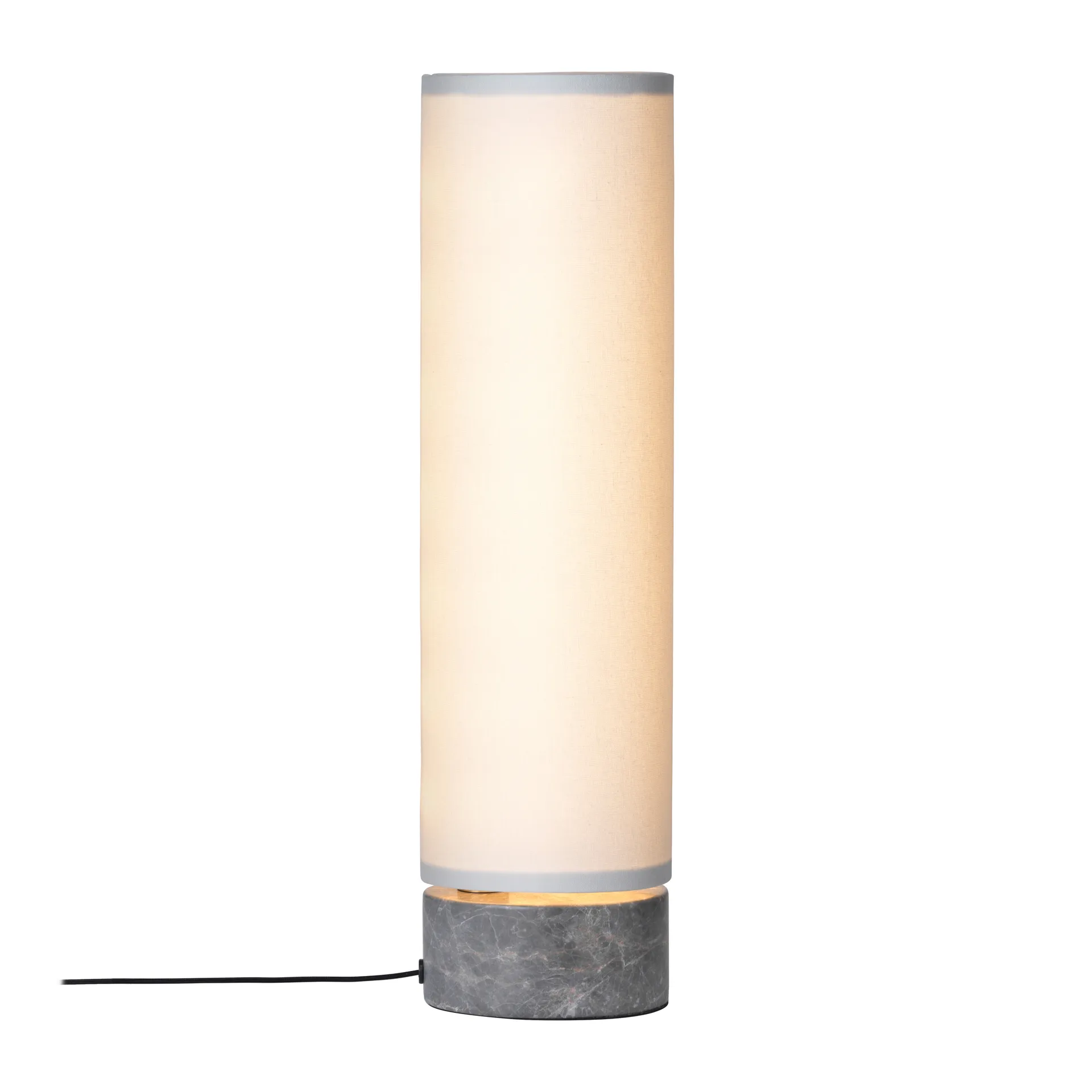 Unbound bordslampa, Vit-grå marmor GUBI