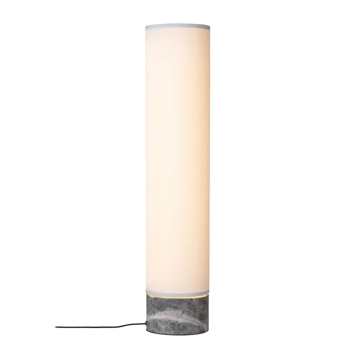 Unbound golvlampa 80 cm - Vit-grå marmor - GUBI