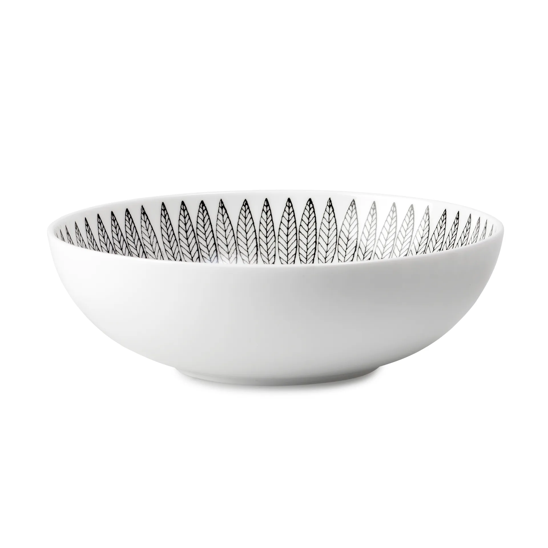 Svart Salix skål 17 cm, Svart Gustafsbergs Porslinsfabrik