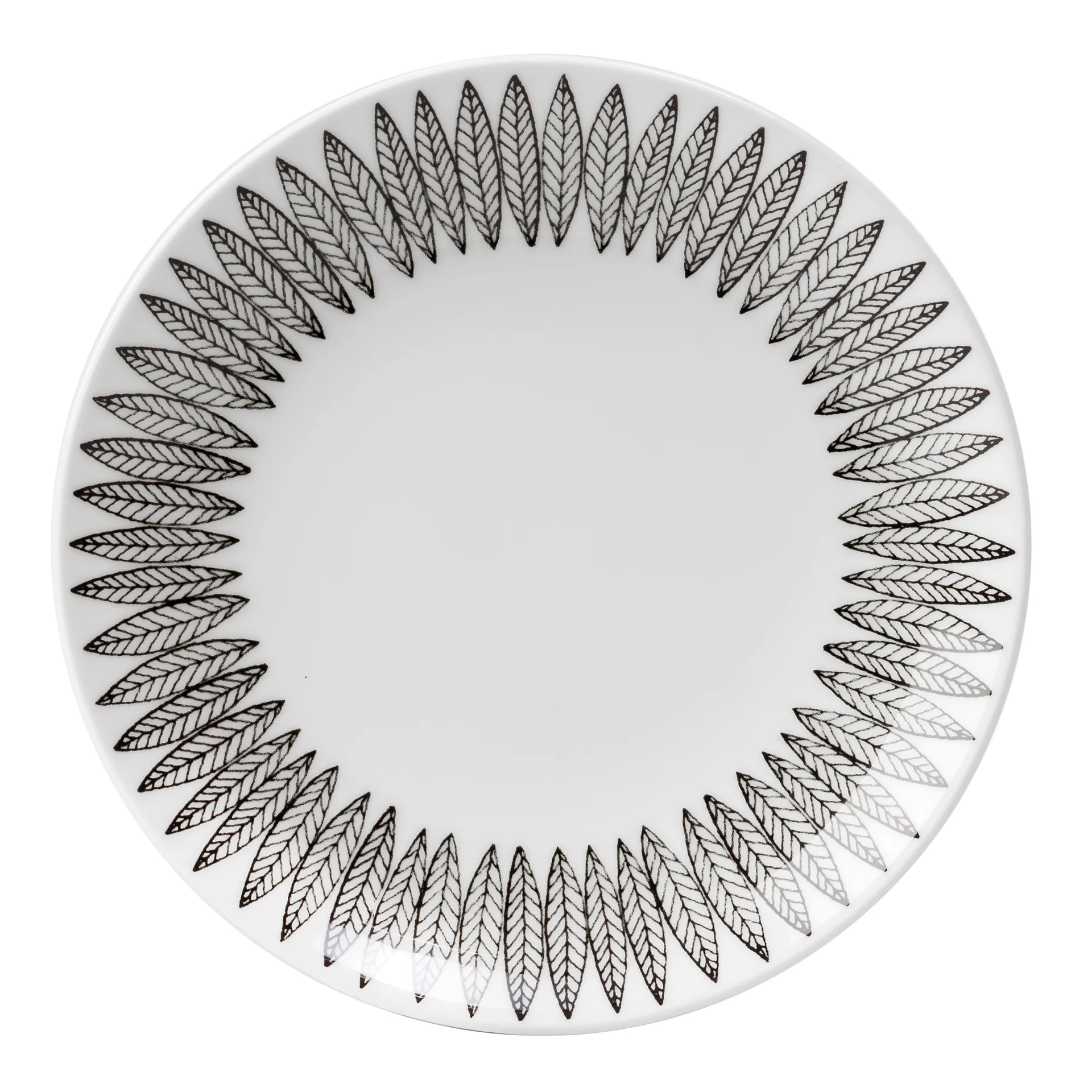 Svart Salix tallrik, Ø 28 cm Gustafsbergs Porslinsfabrik