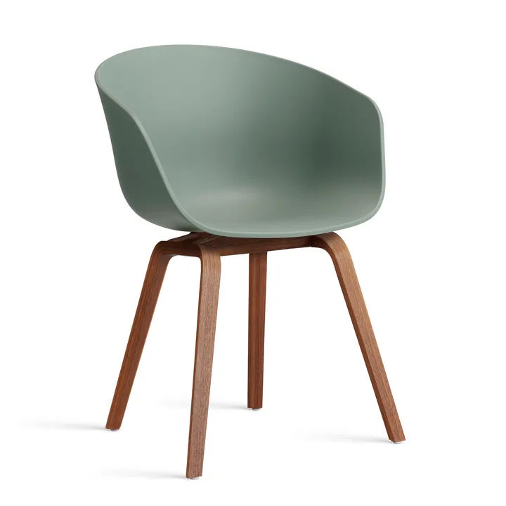 About a Chair 22 2.0 stol - Fall green-lackerat valnötsstativ - HAY
