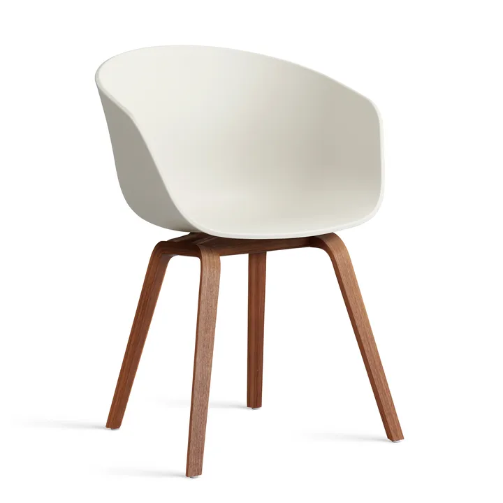 About a Chair 22 2.0 stol - Melange cream-lackerat valnötsstativ - HAY