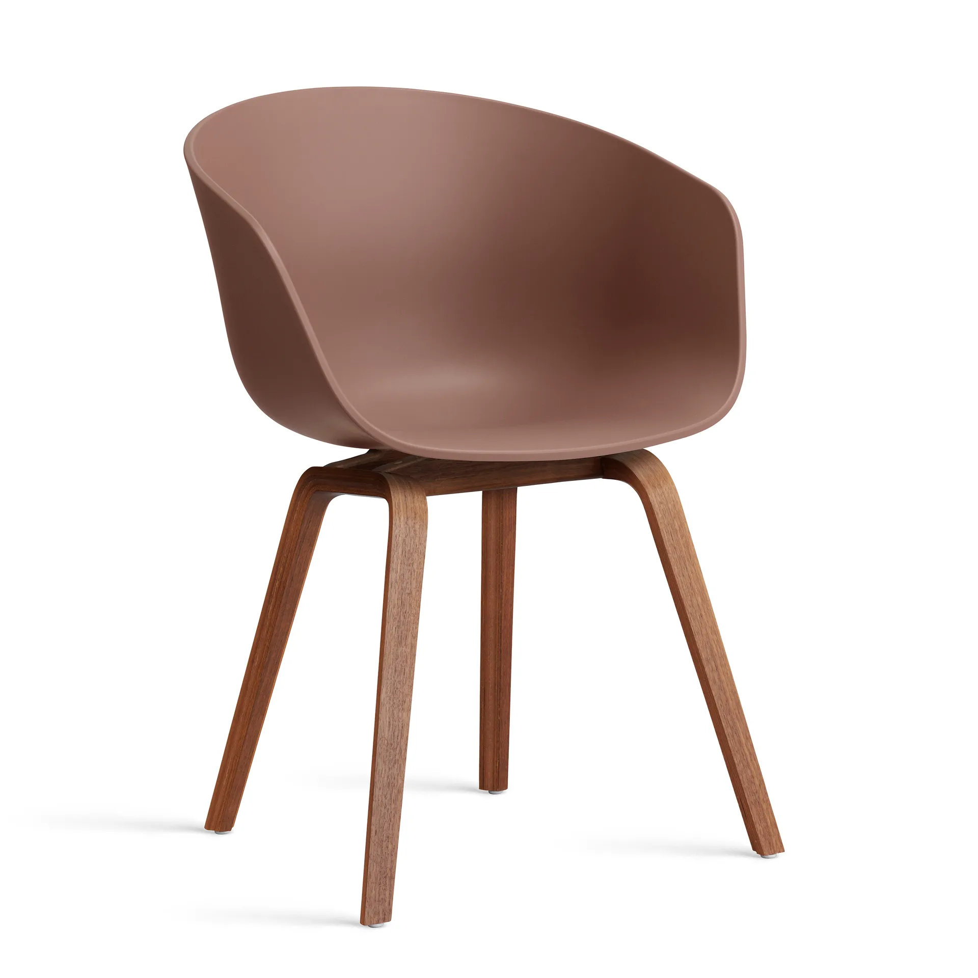 About a Chair 22 2.0 stol, Soft brick-lackerat valnötsstativ HAY