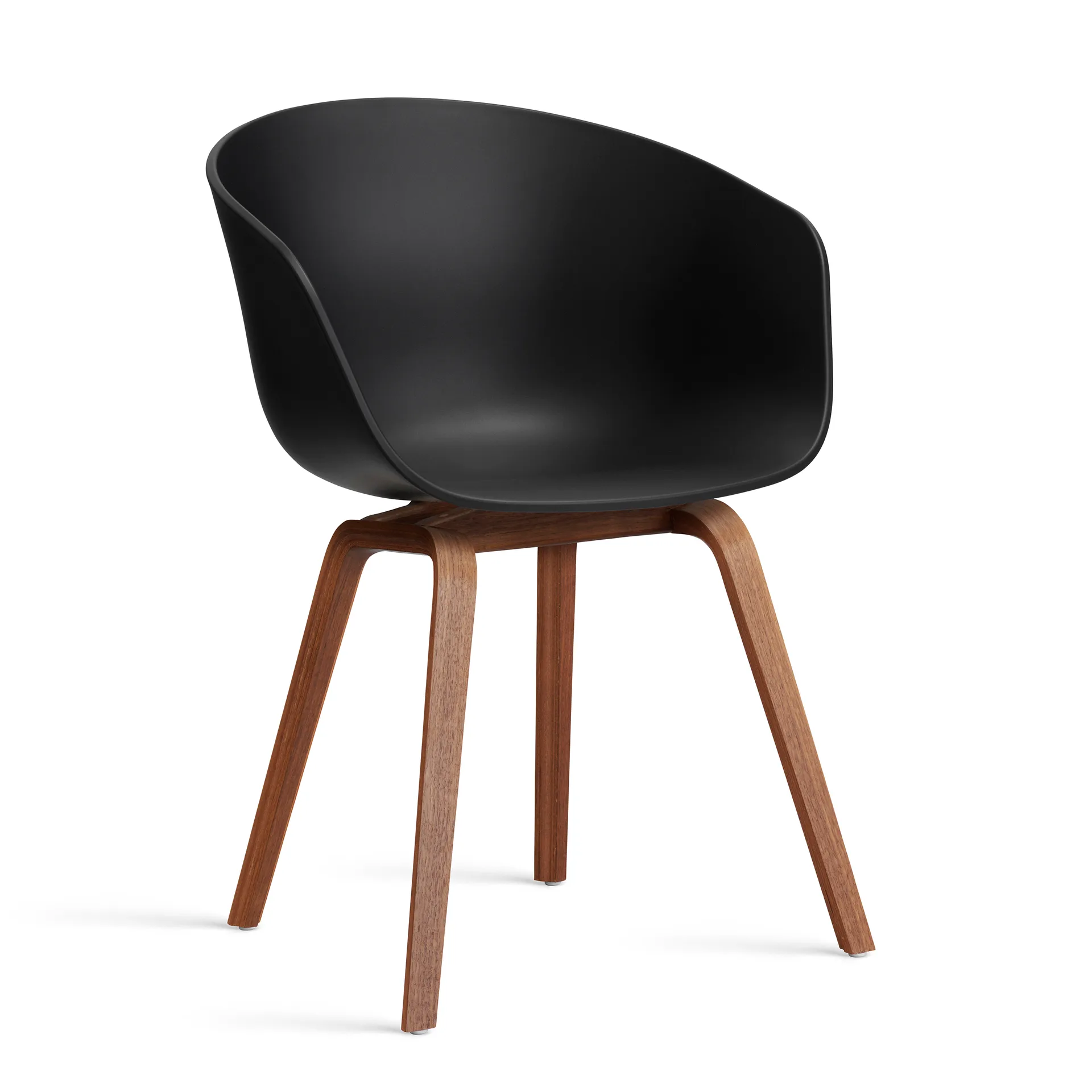 About a Chair 22 2.0 stol, Svart-lackerat valnötsstativ HAY
