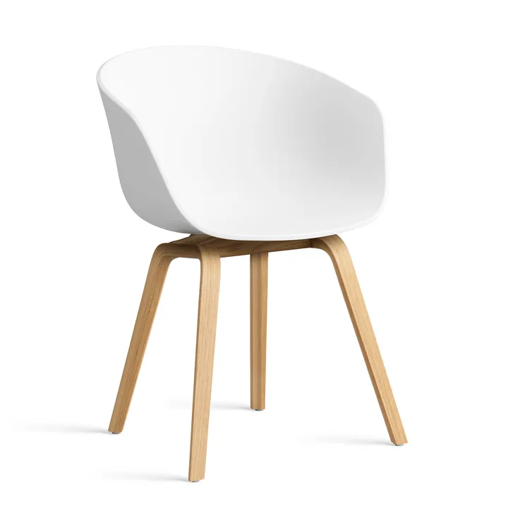 About a Chair 22 2.0 stol - Vit-lackerat ekstativ - HAY