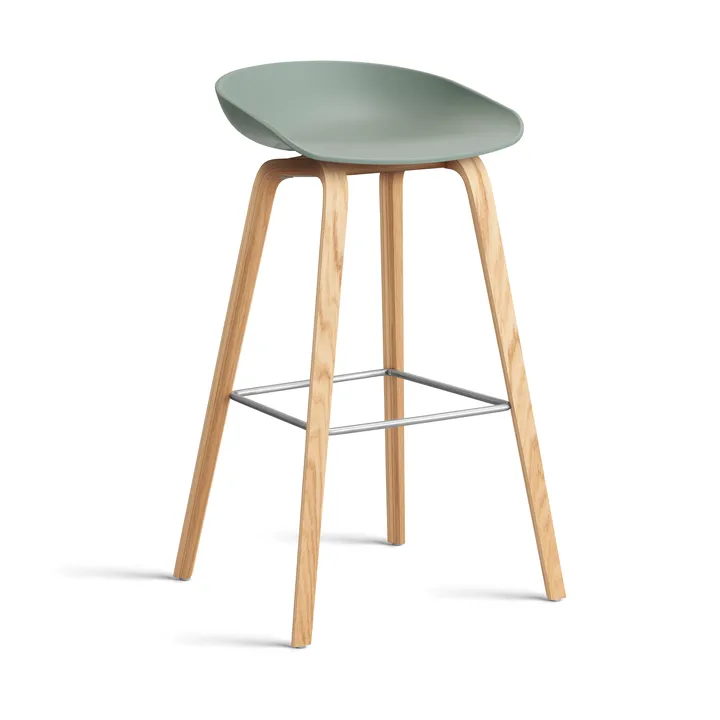 About a Stool 32 High barstol lackerat ekstativ 2.0 - Fall green-rostfritt stålstöd - HAY