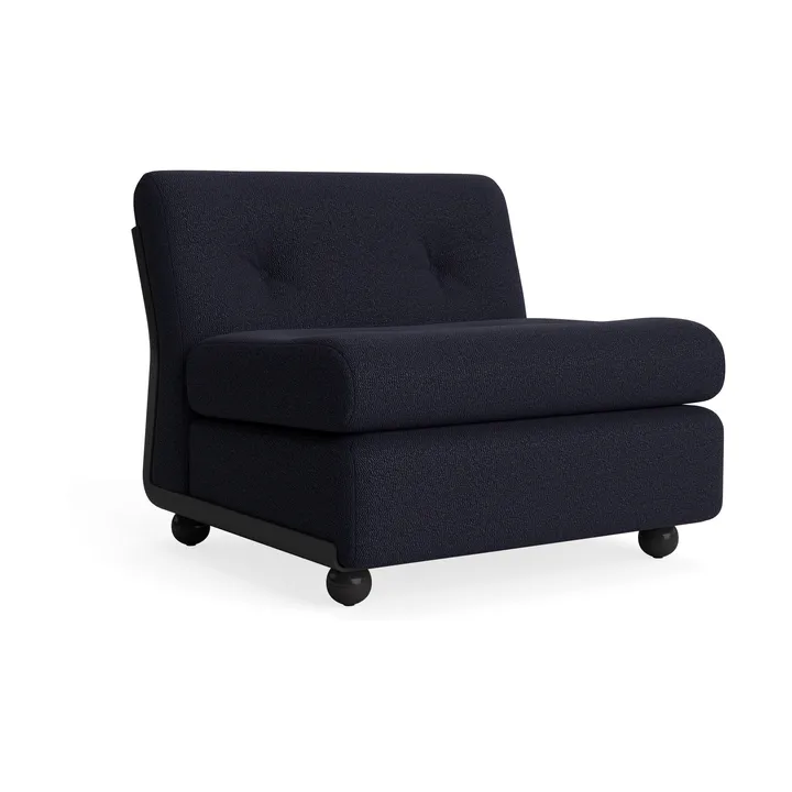 Amanta soffmodul - Anthracite-turf blue red mélange, 1-sits/fåtölj - HAY