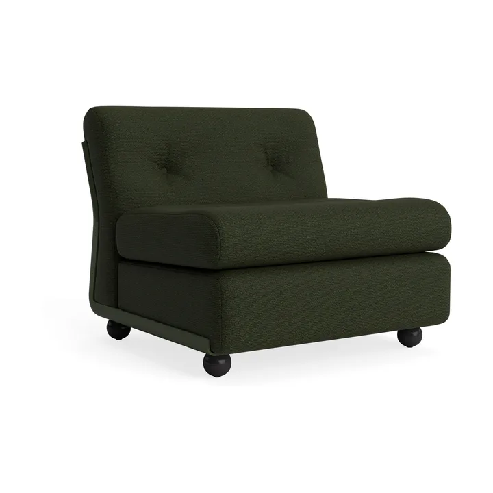 Amanta soffmodul - Bottle green-maglia dark green, 1-sits/fåtölj - HAY