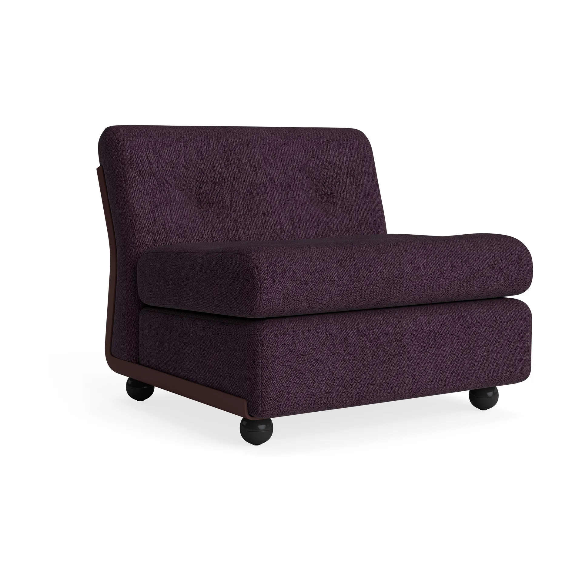 Amanta soffmodul, Burgundy red-turf burgundy, 1-sits/fåtölj HAY