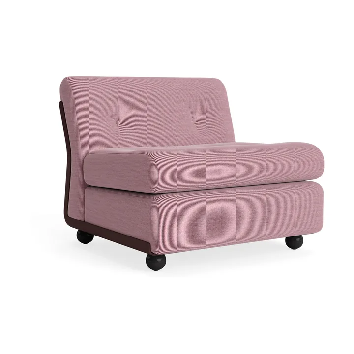Amanta soffmodul - Burgundy red-yuma 1851, 1-sits/fåtölj - HAY