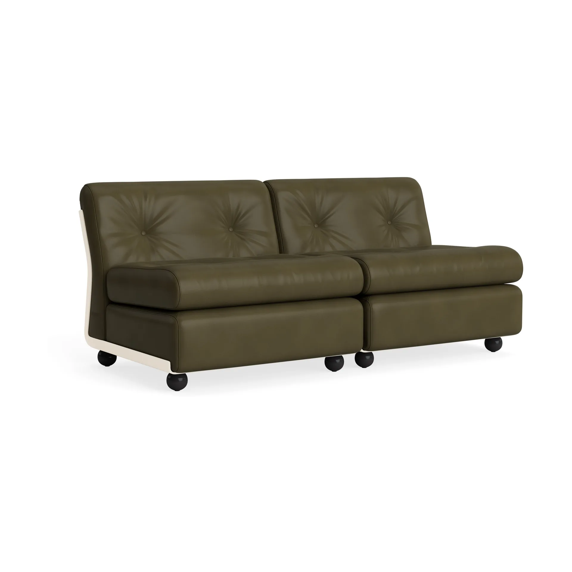 Amanta soffmodul, Cream beige-sense forest, 2-sits HAY