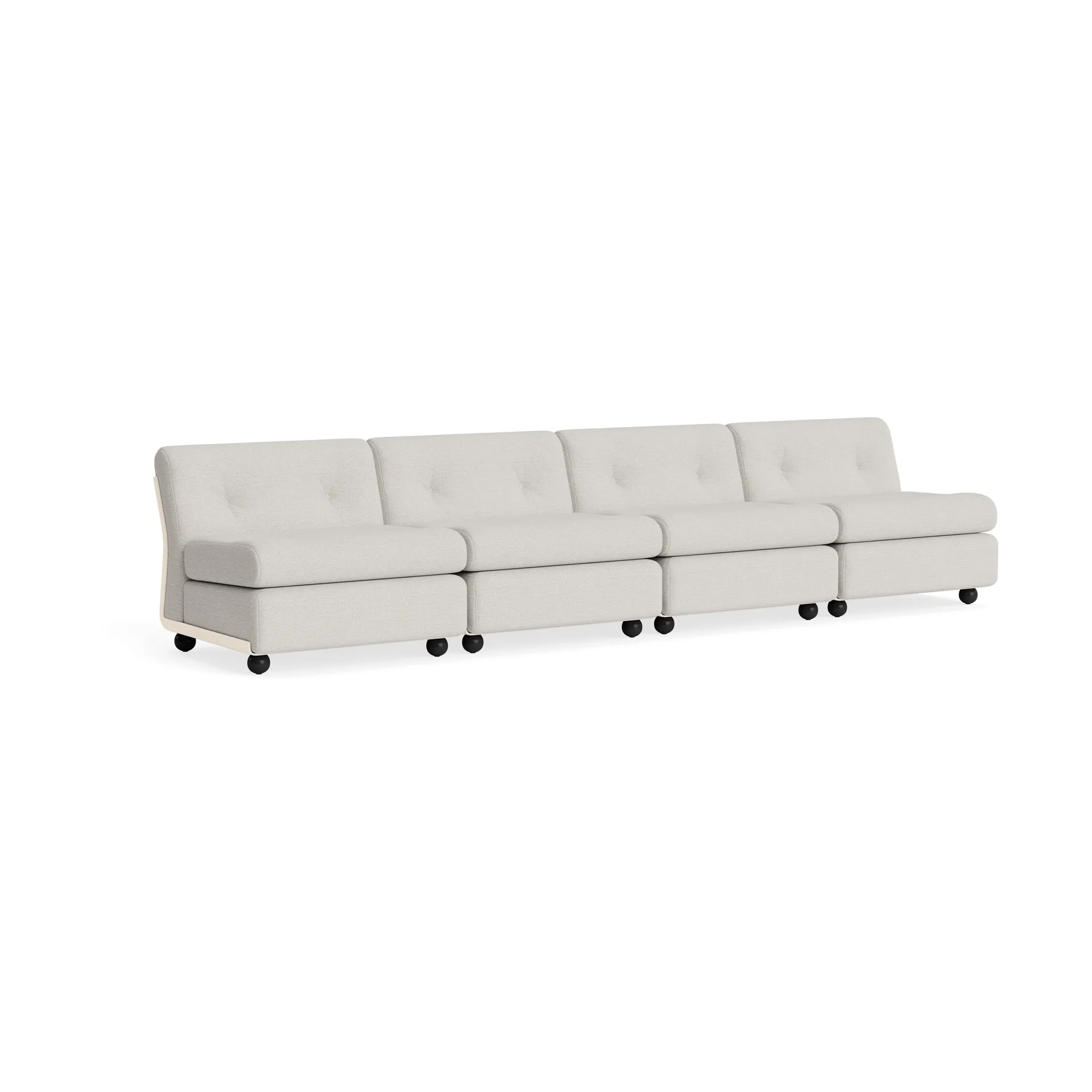 Amanta soffmodul, Cream beige-story 102, 4-sits HAY