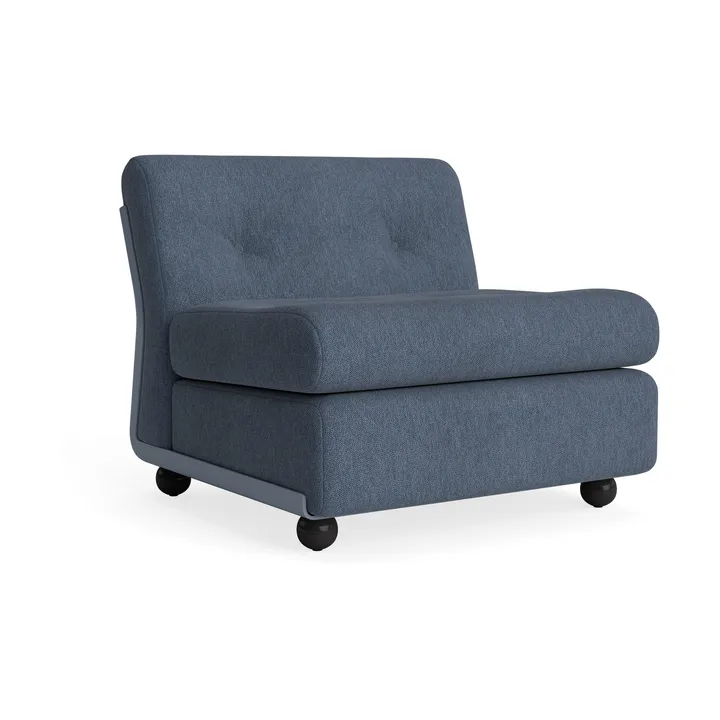 Amanta soffmodul - Frost blue-turf blue, 1-sits/fåtölj - HAY