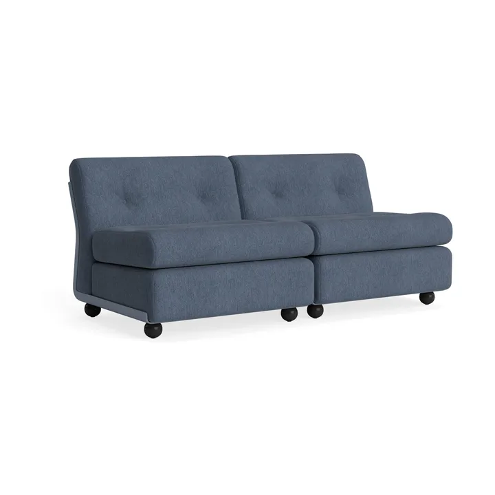 Amanta soffmodul - Frost blue-turf blue, 2-sits - HAY