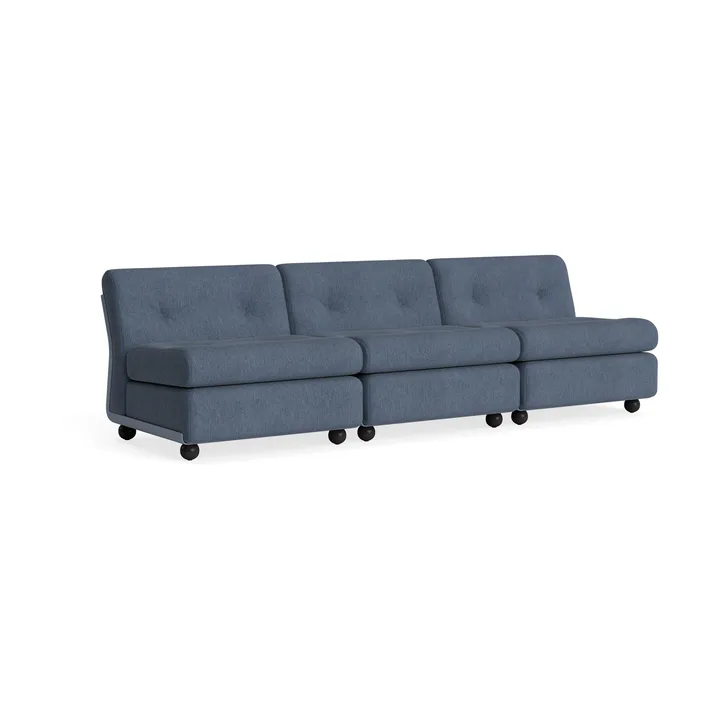 Amanta soffmodul - Frost blue-turf blue, 3-sits - HAY