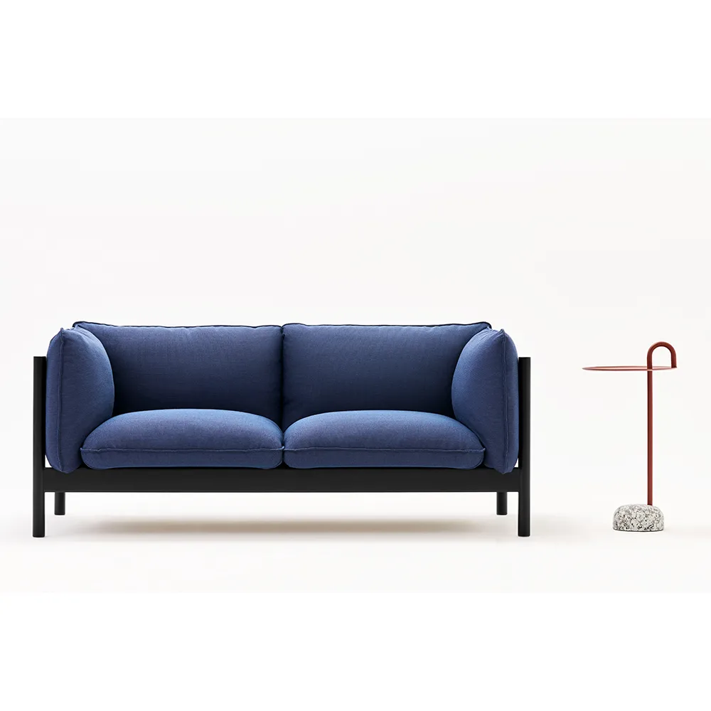 Arbour ECO 3-sits soffa, Tyg hallingdal 220 beige, vaxoljad ek HAY