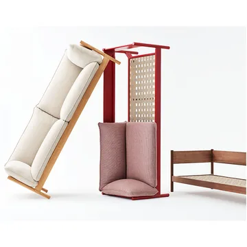 Arbour ECO 3-sits soffa - Tyg hallingdal 220 beige, vaxoljad ek - HAY