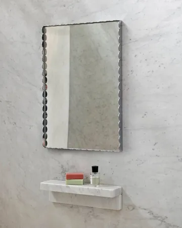 Arcs Mirror Rectangle S spegel 43,5x61,5 cm - Rostfritt stål - HAY
