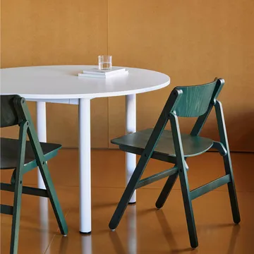 Backflip Chair stol - Cedar green lackerad bok - HAY