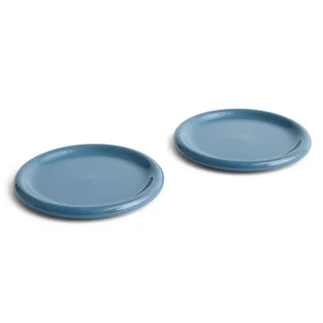 Barro tallrik - Dark blue, Ø24 cm 2-pack - HAY