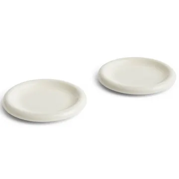 Barro tallrik - Off-white, Ø18 cm 2-pack - HAY