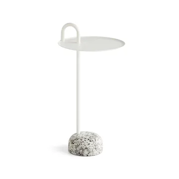 Bowler sidobord - Cream white-granite - HAY