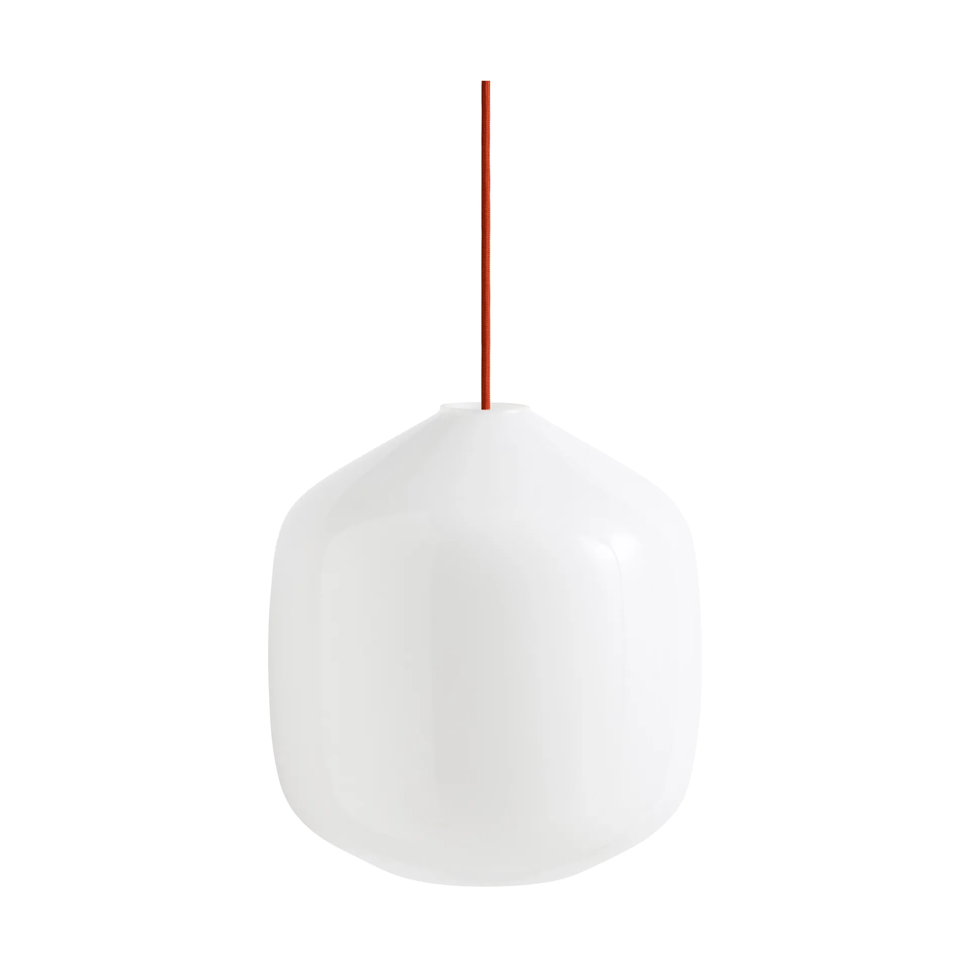 Buoy pendel Ø30 cm, Opal glass-rusty red HAY