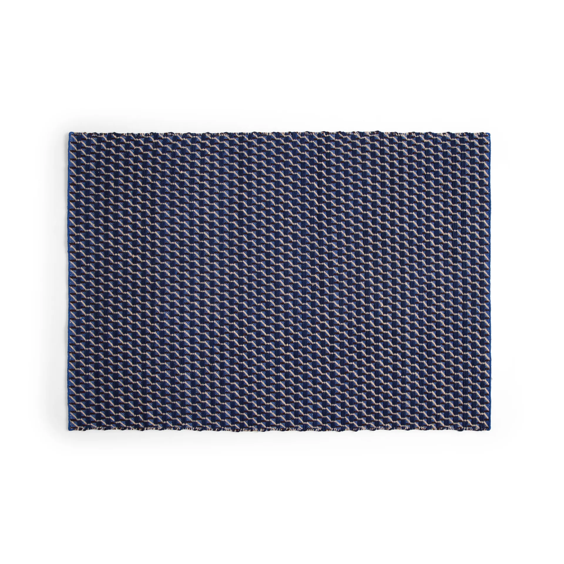 Channel matta, Blå-vit 170x240 cm HAY