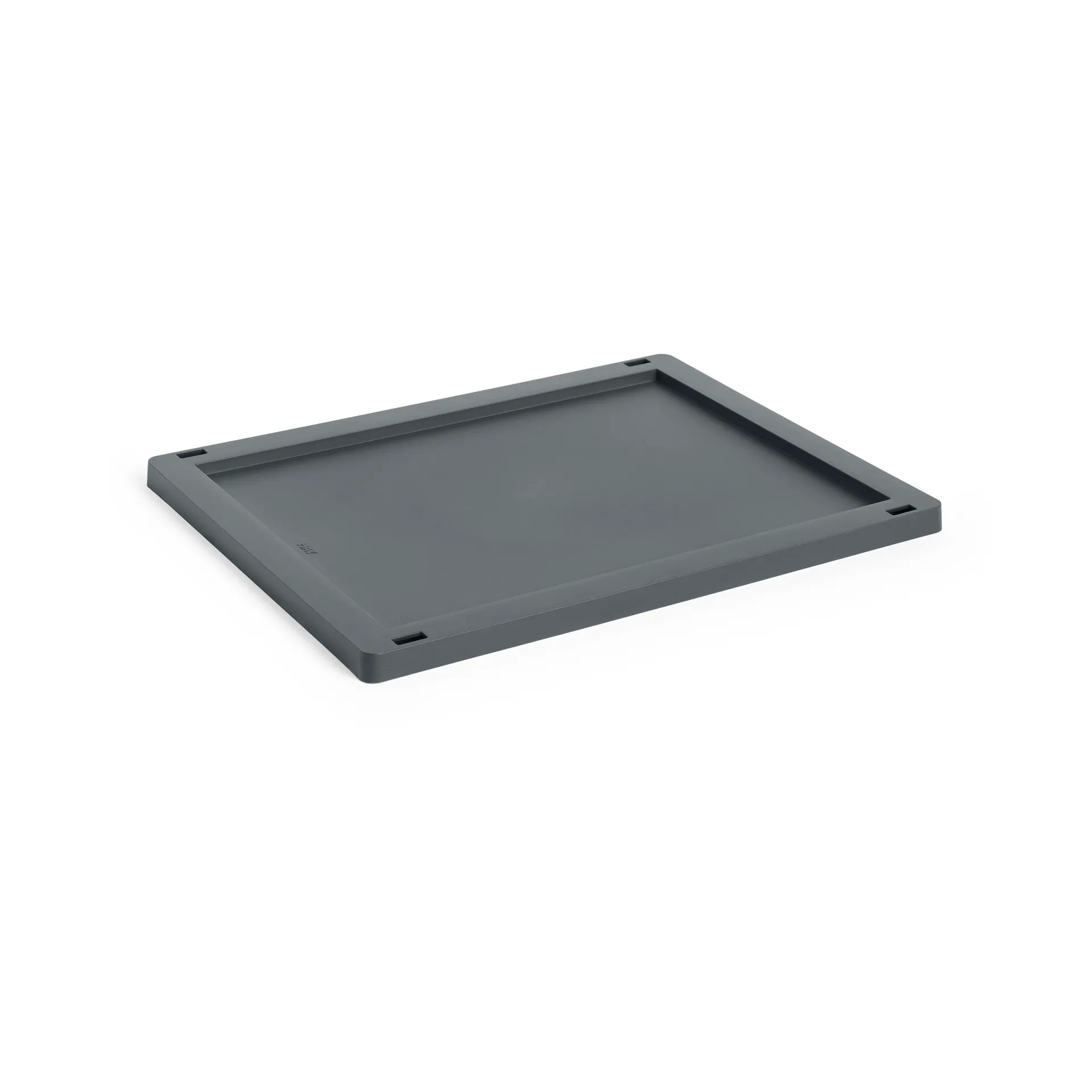 Colour Crate lock plastic medium, Charcoal HAY