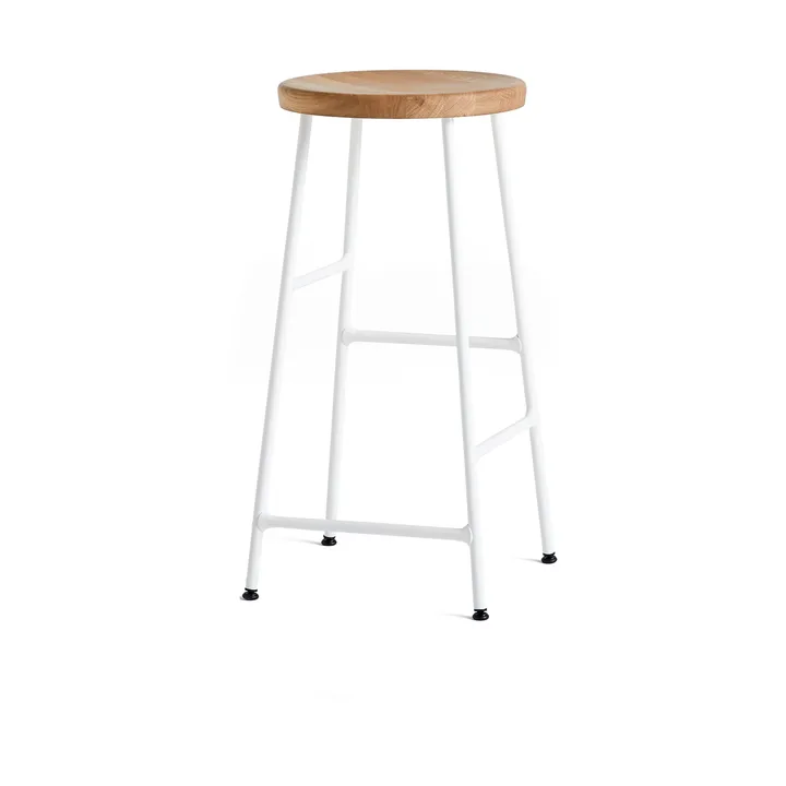 Cornet rund barpall 65 cm - Oiled oak-cream white - HAY
