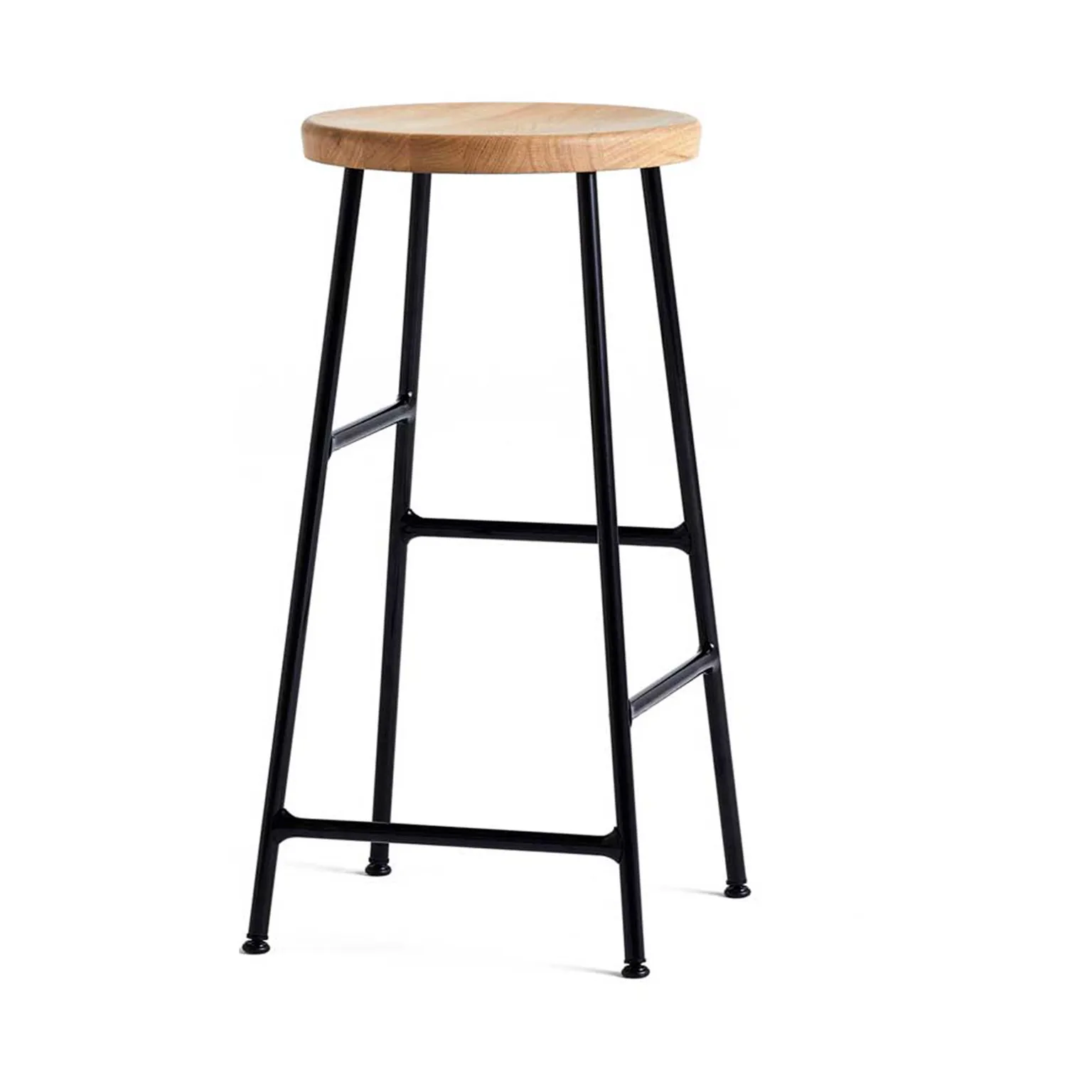 Cornet rund barpall 65 cm, Oiled oak-soft black HAY