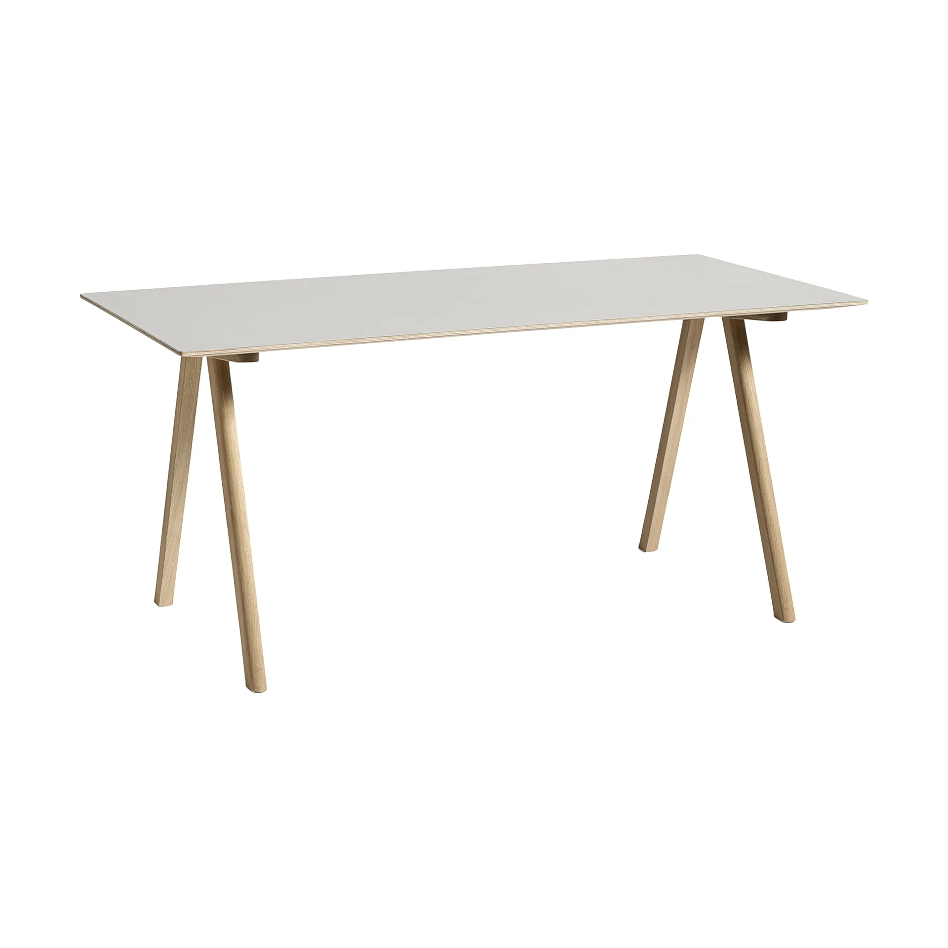 CPH10 2.0 skrivbord 80x160 cm, Off white linoleum-lacq. oak HAY