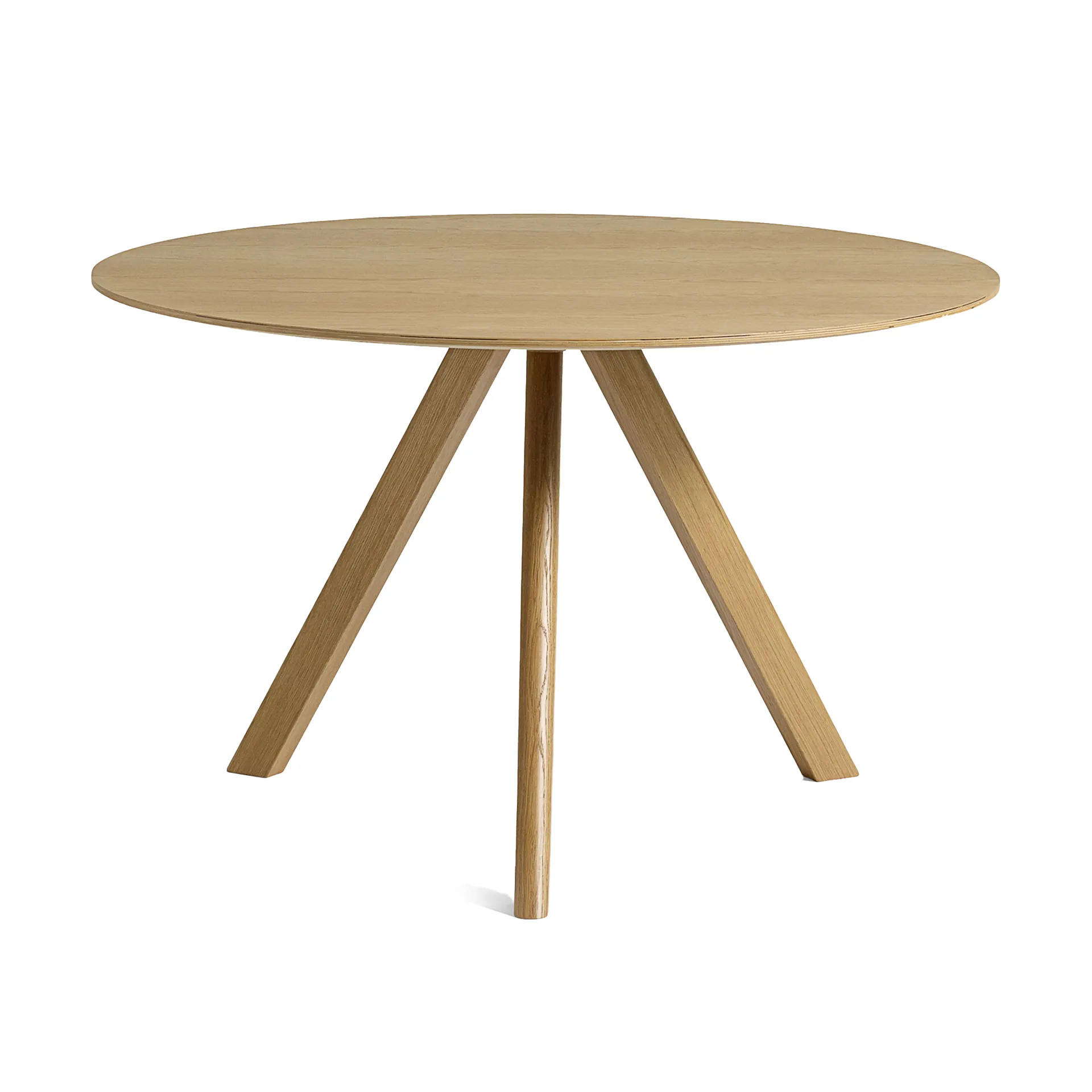 CPH20 2.0 matbord Ø120 cm, Lacquered oak-oak veneer HAY