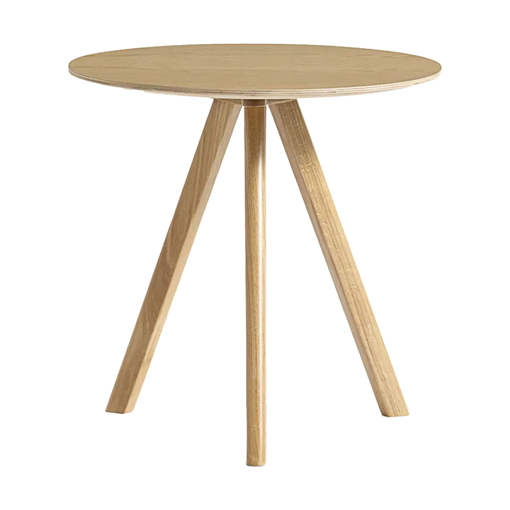 CPH20 2.0 soffbord Ø50 cm - Lacquered oak-oak veneer - HAY
