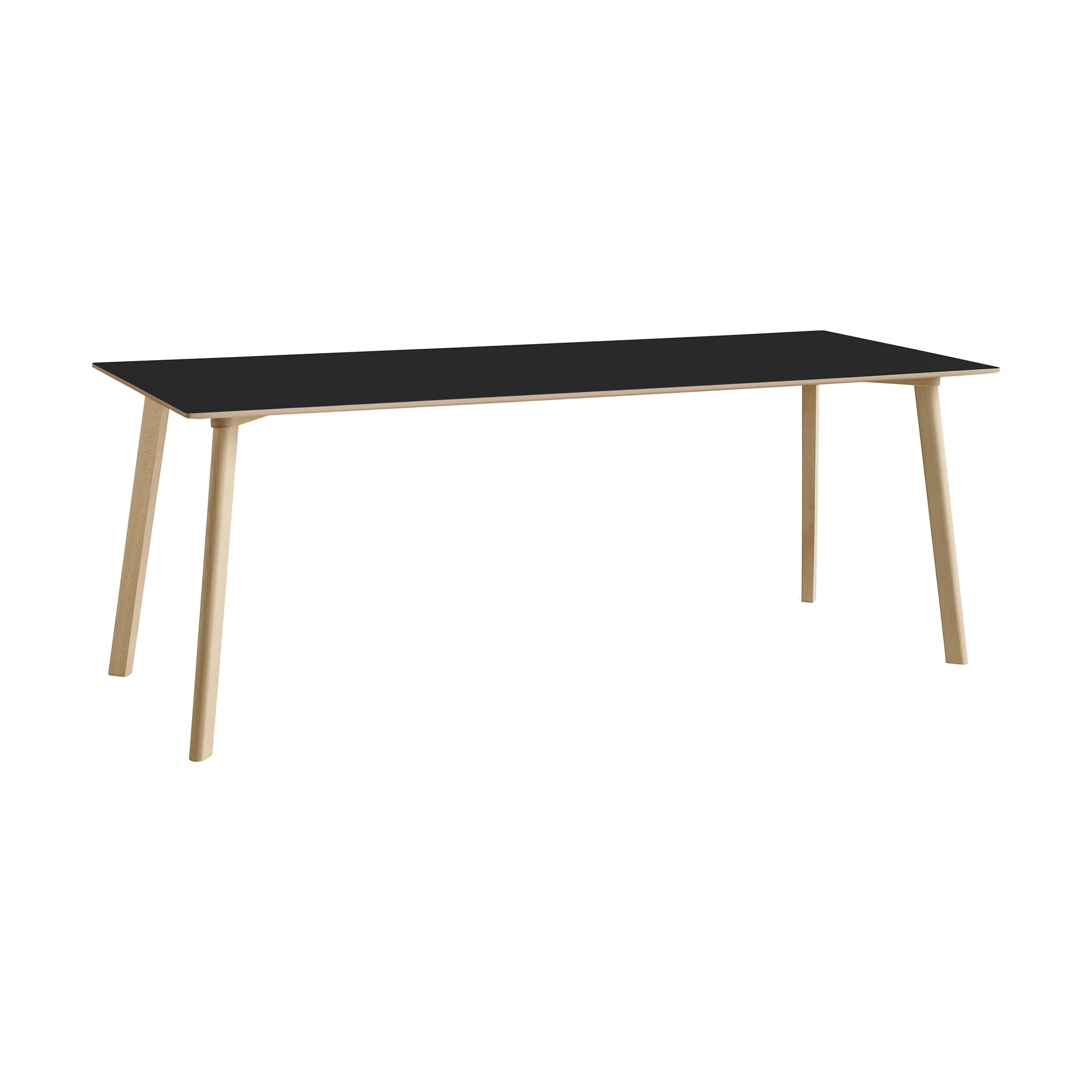 CPH210 Deux 2.0 bord 75x200 cm, Black laminate-untreated beech HAY