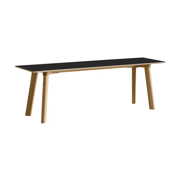 CPH215 Deux 2.0 bänk 140 cm - Black laminate-lacquered oak - HAY