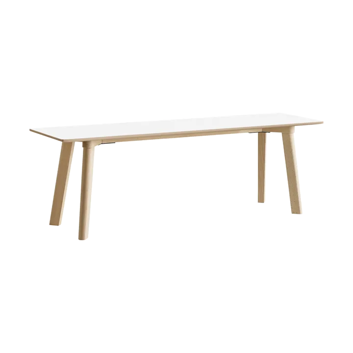 CPH215 Deux 2.0 bänk 140 cm - Pearl white-untreated beech - HAY