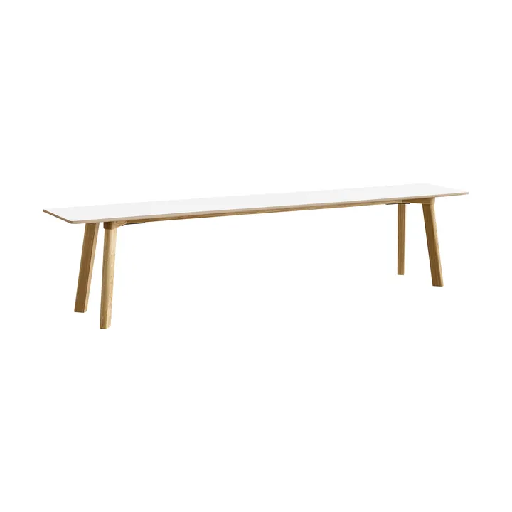 CPH215 Deux 2.0 bänk 200 cm - Pearl white-lacquered oak - HAY