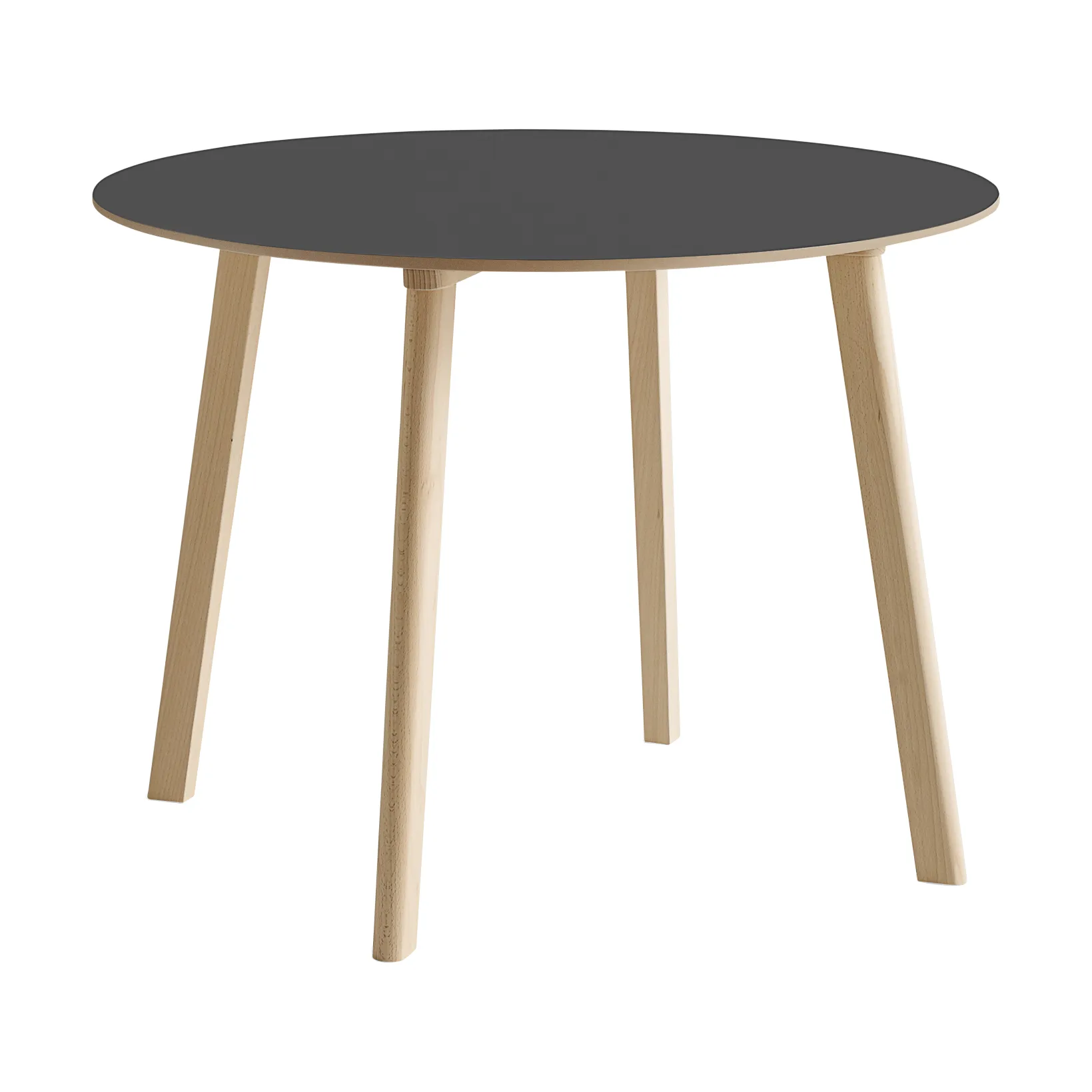 CPH220 Deux 2.0 bord Ø98 cm, Stone grey-untreated beech HAY