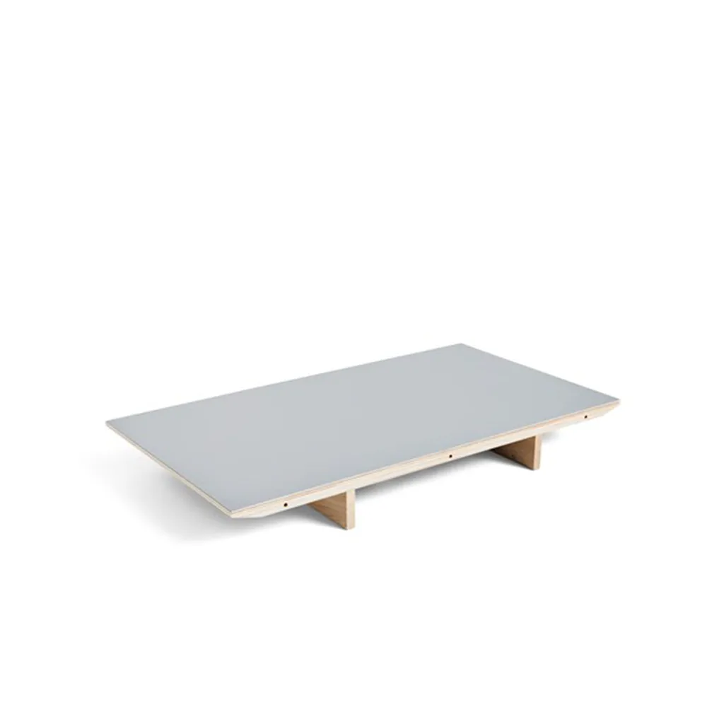 CPH30 Extendable iläggsskiva, Grey linoleum-80 cm-ekram HAY