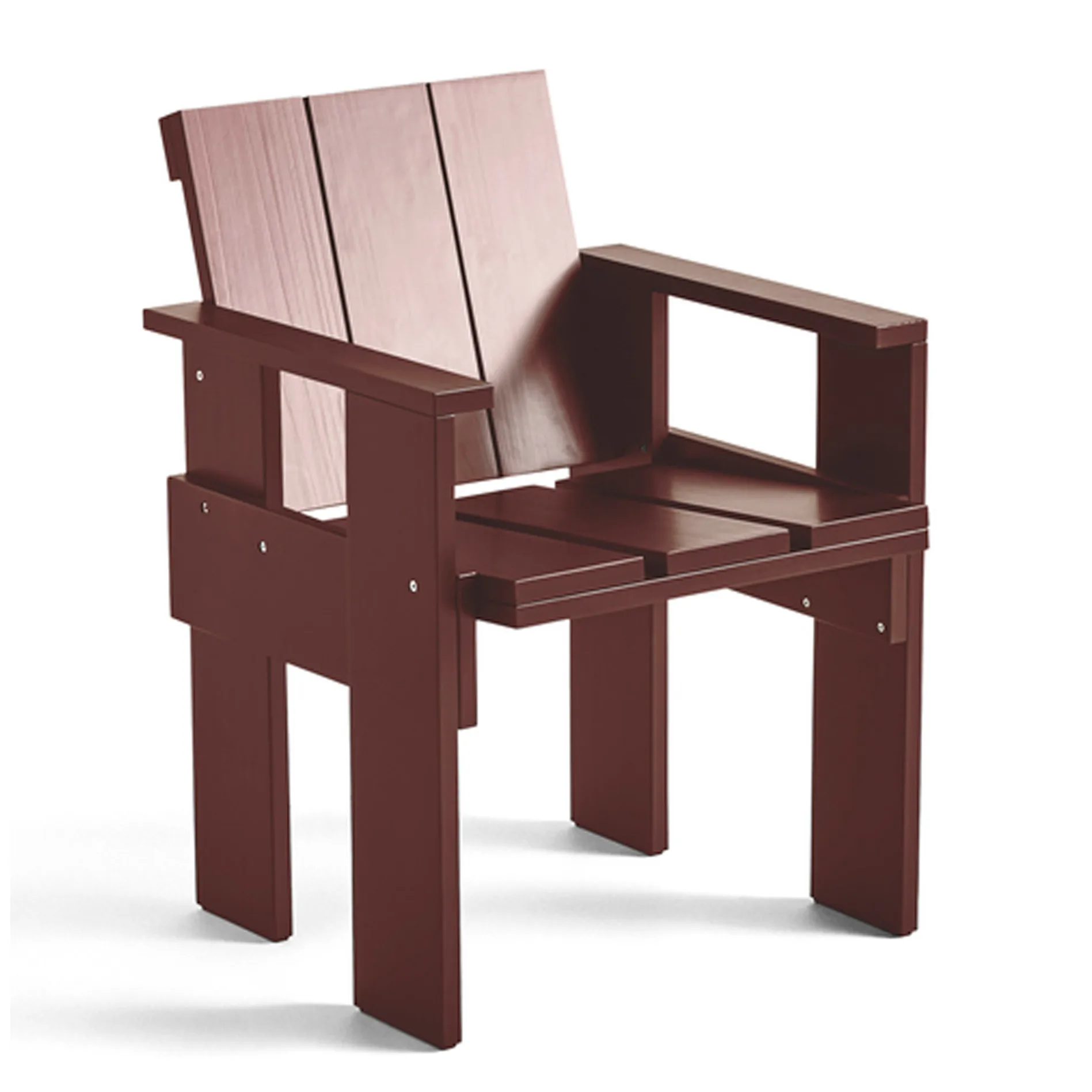 Crate Dining Chair karmstol, Iron red HAY