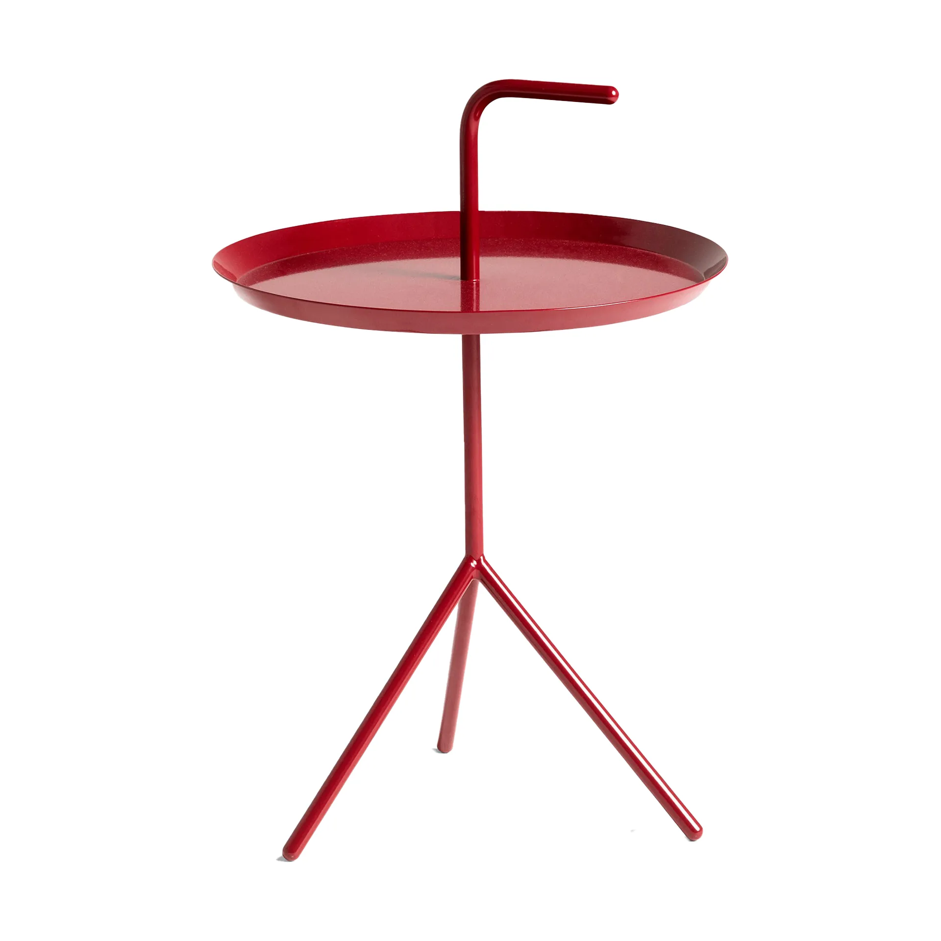 DLM sidobord Ø38 cm, Cherry red high gloss HAY
