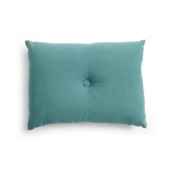 Dot Linen kudde 45x60 cm - Petrol - HAY