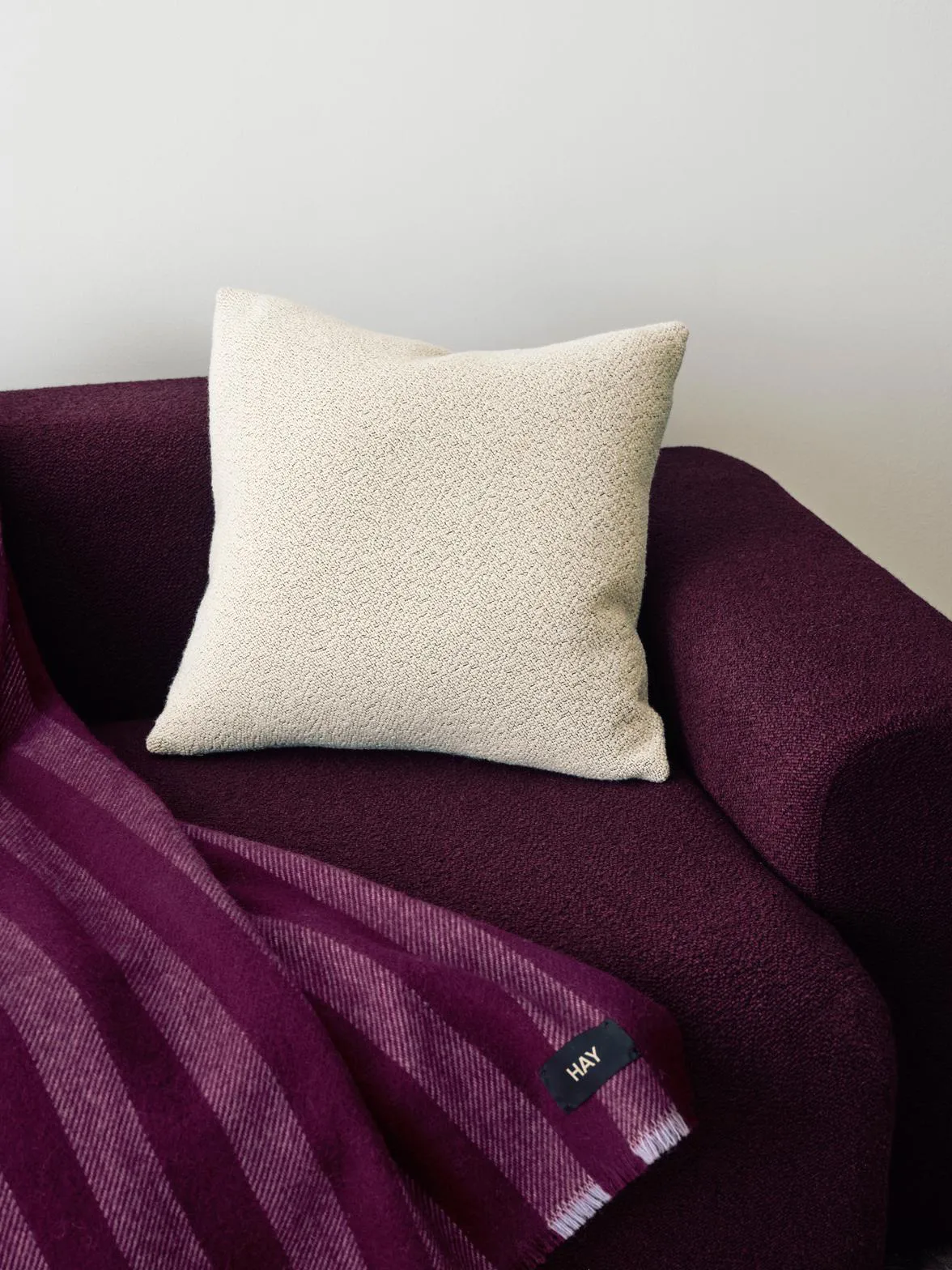 Duo pläd 130x180 cm, Plum HAY