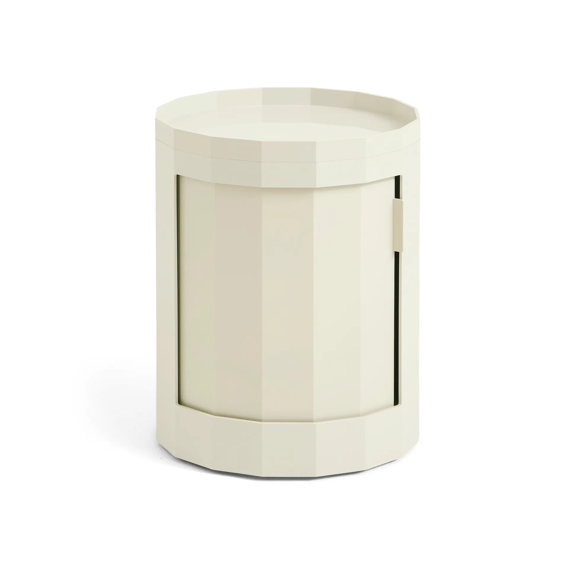 Facet Cabinet 100 sidobord, Eggshell HAY