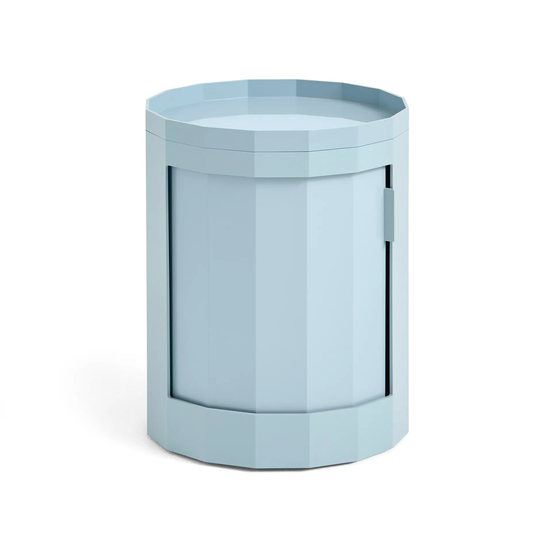 Facet Cabinet 100 sidobord, Misty blue HAY