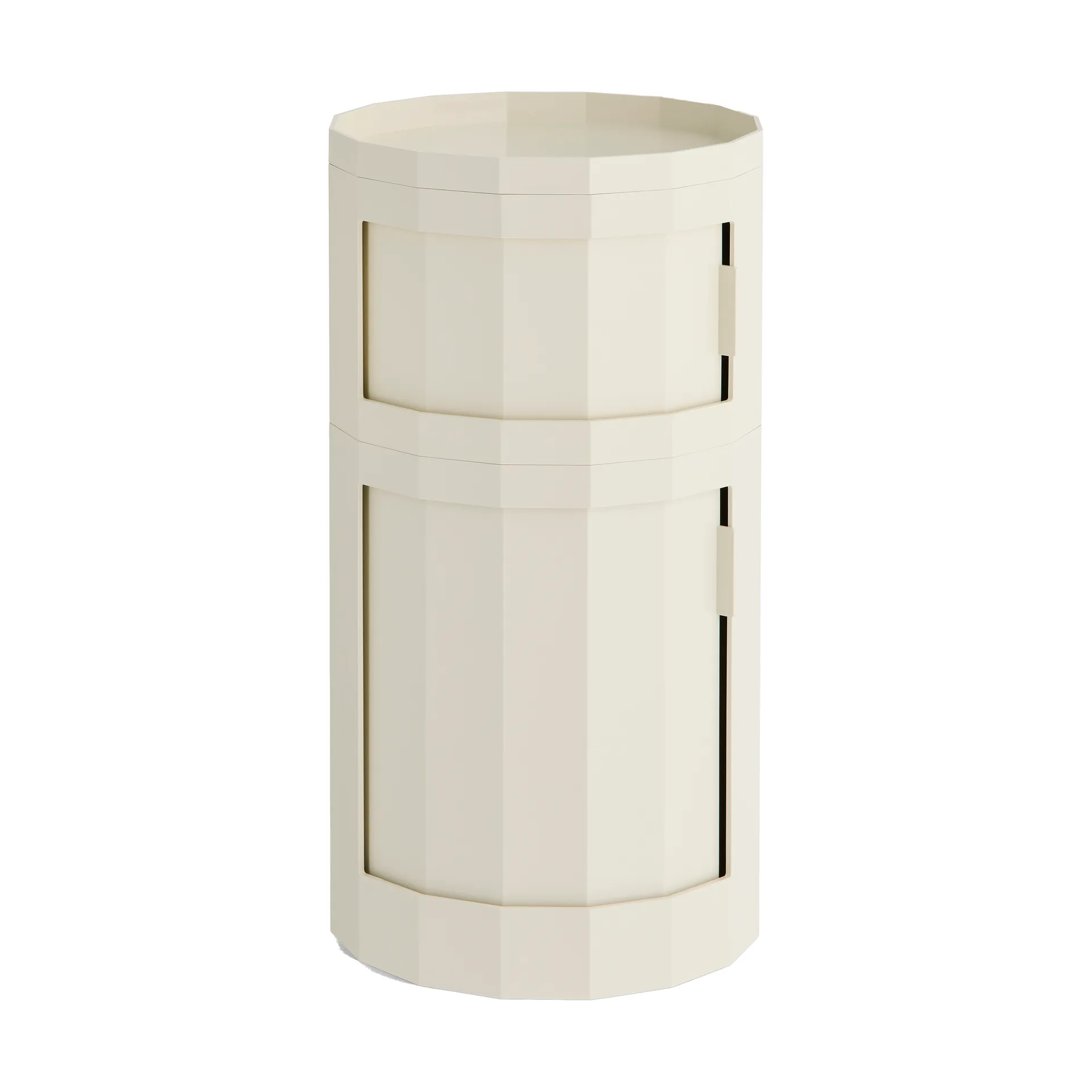 Facet Cabinet 110 sidobord, Eggshell HAY
