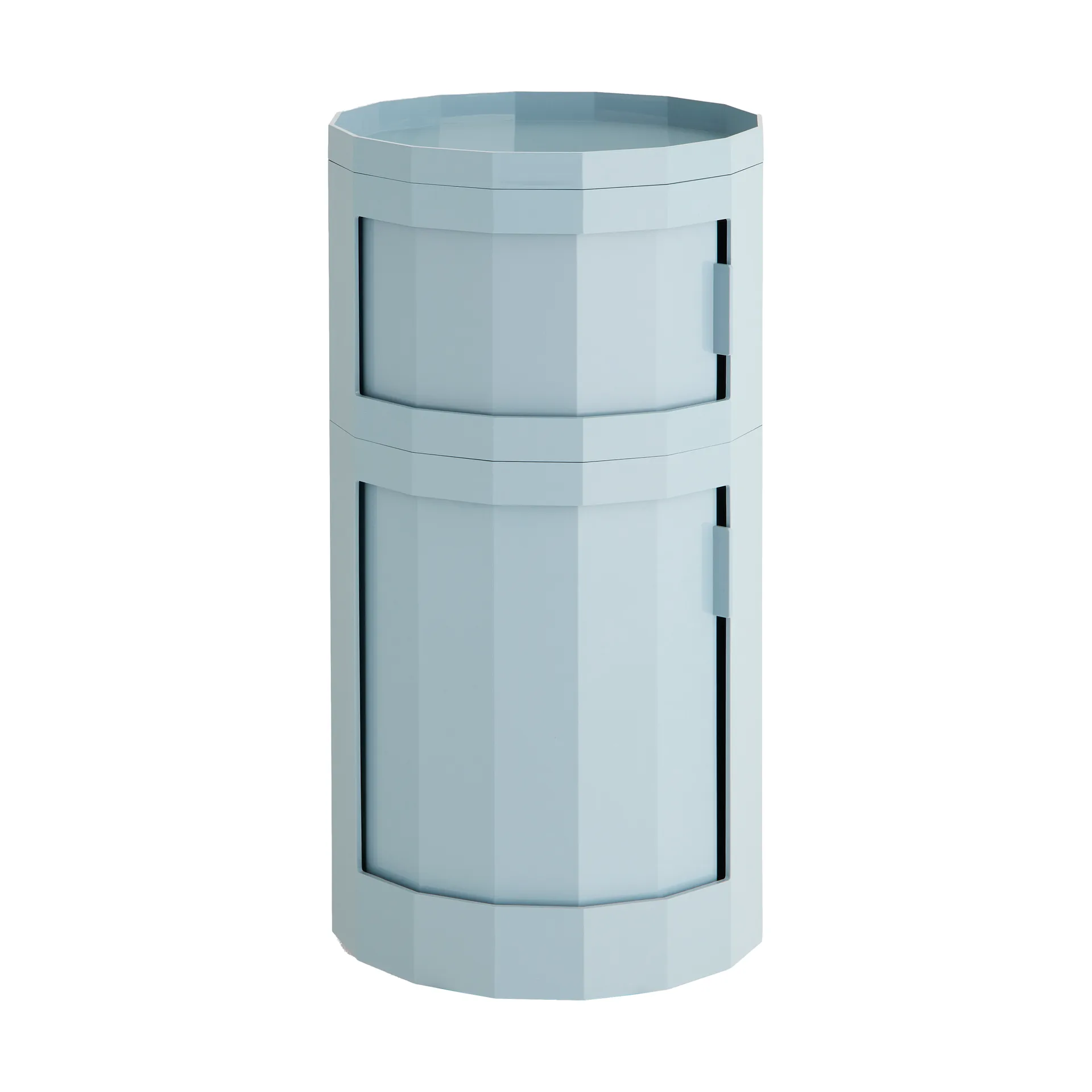 Facet Cabinet 110 sidobord, Misty blue HAY